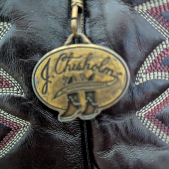 J Chisholm Men's Ostrich  cowboy boot. - Picture 9 of 13